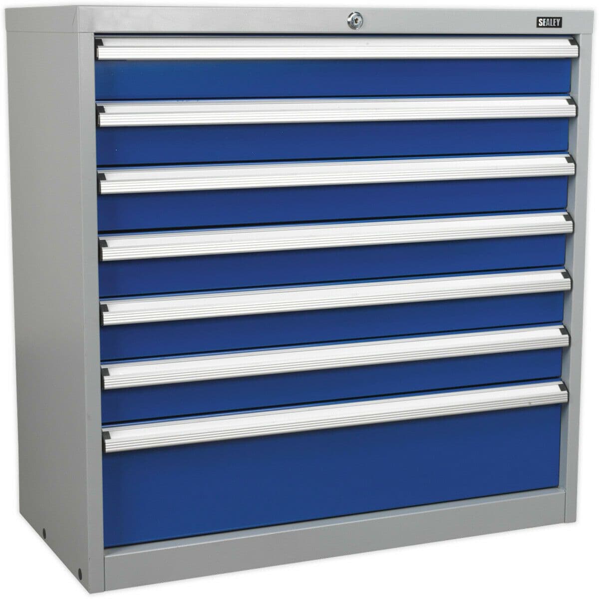 7 Drawer Industrial Cabinet 900 x 450 x 900mm Heavy Duty BB Drawer Slides