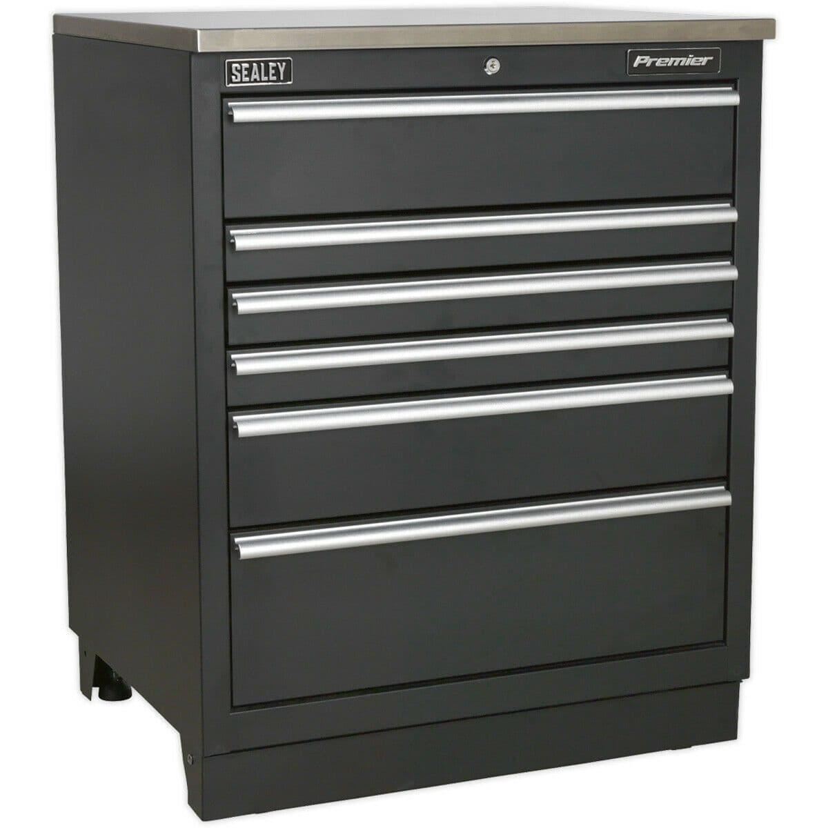 775mm Heavy Duty Modular Floor Cabinet 6 Locking Drawers Steel Construction