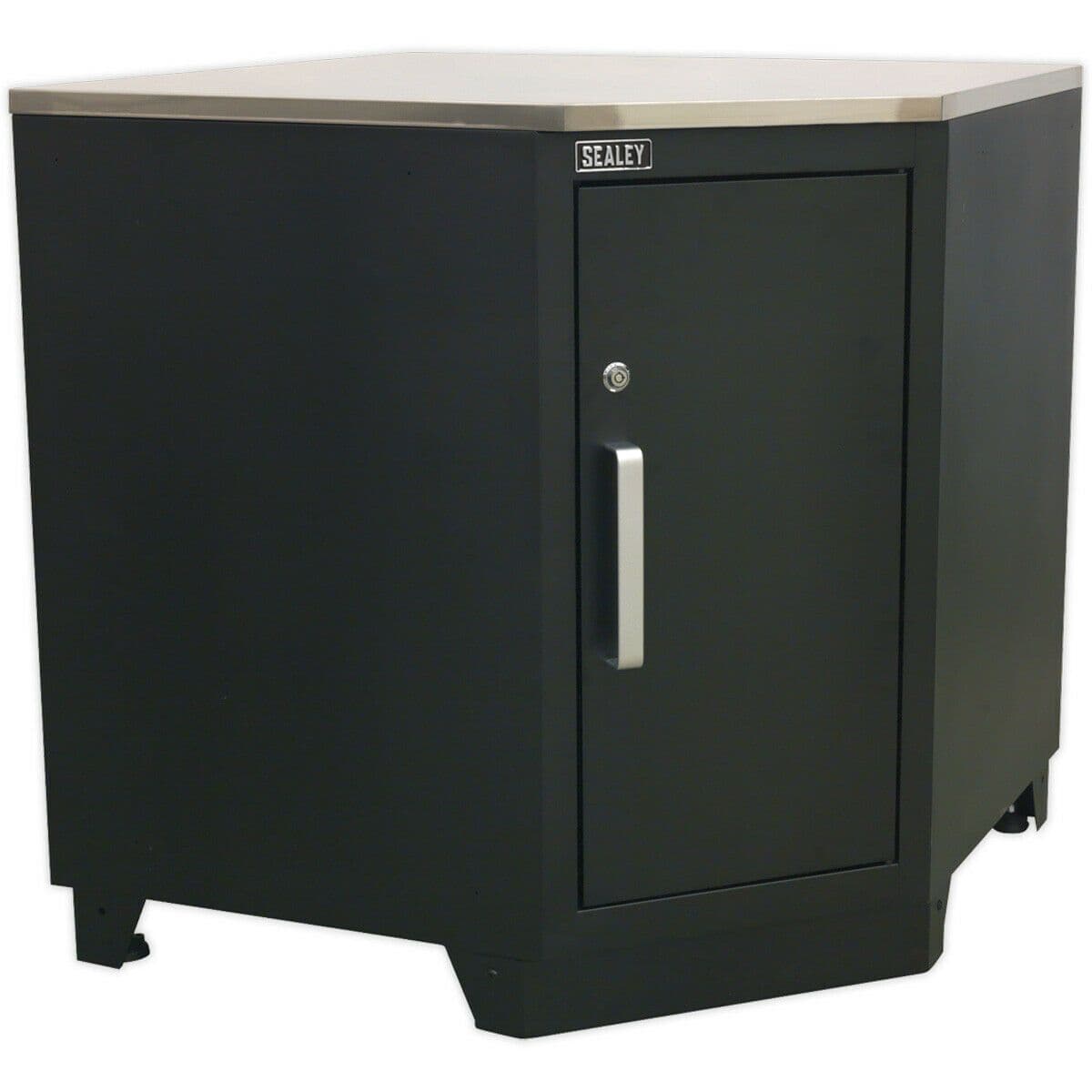 930mm Heavy Duty Modular Corner Floor Cabinet Adjustable Shelf Locking