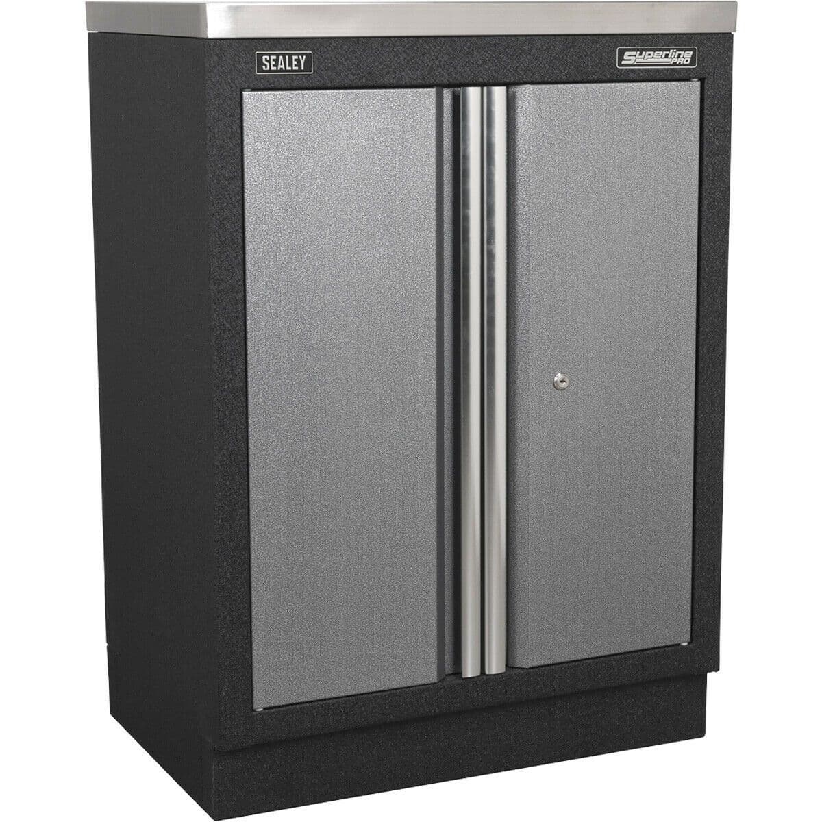 680mm Modular 2 Door Floor Cabinet Adjustable Shelf Aluminium Handles