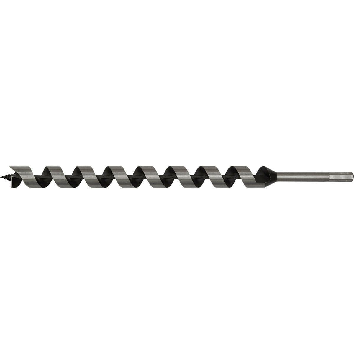 28 x 460mm Hardened Auger Wood Drill Bit Hexagonal Shank Woodwork Timber