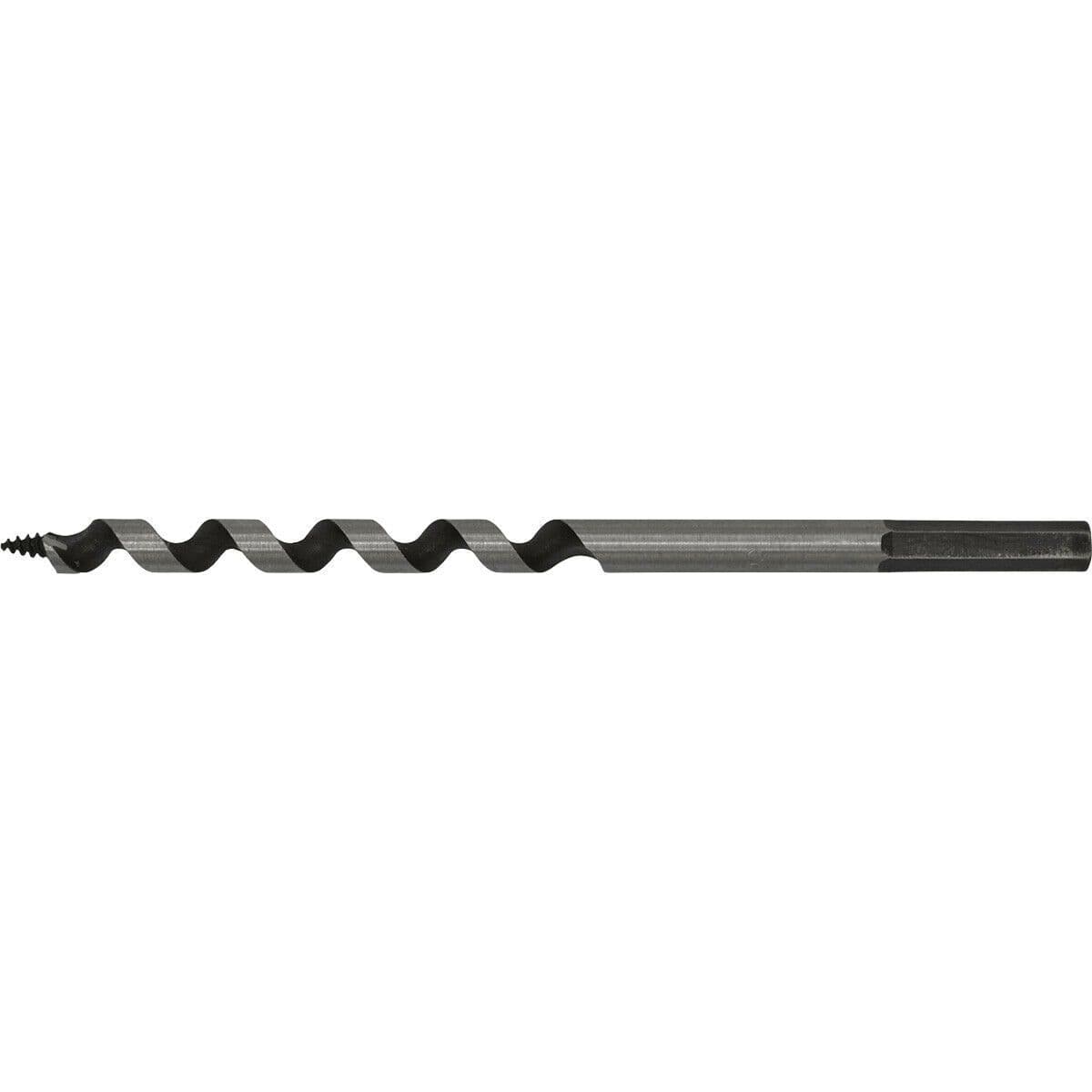 8 x 155mm Hardened Auger Wood Drill Bit - Hexagonal Shank - Woodwork Timber