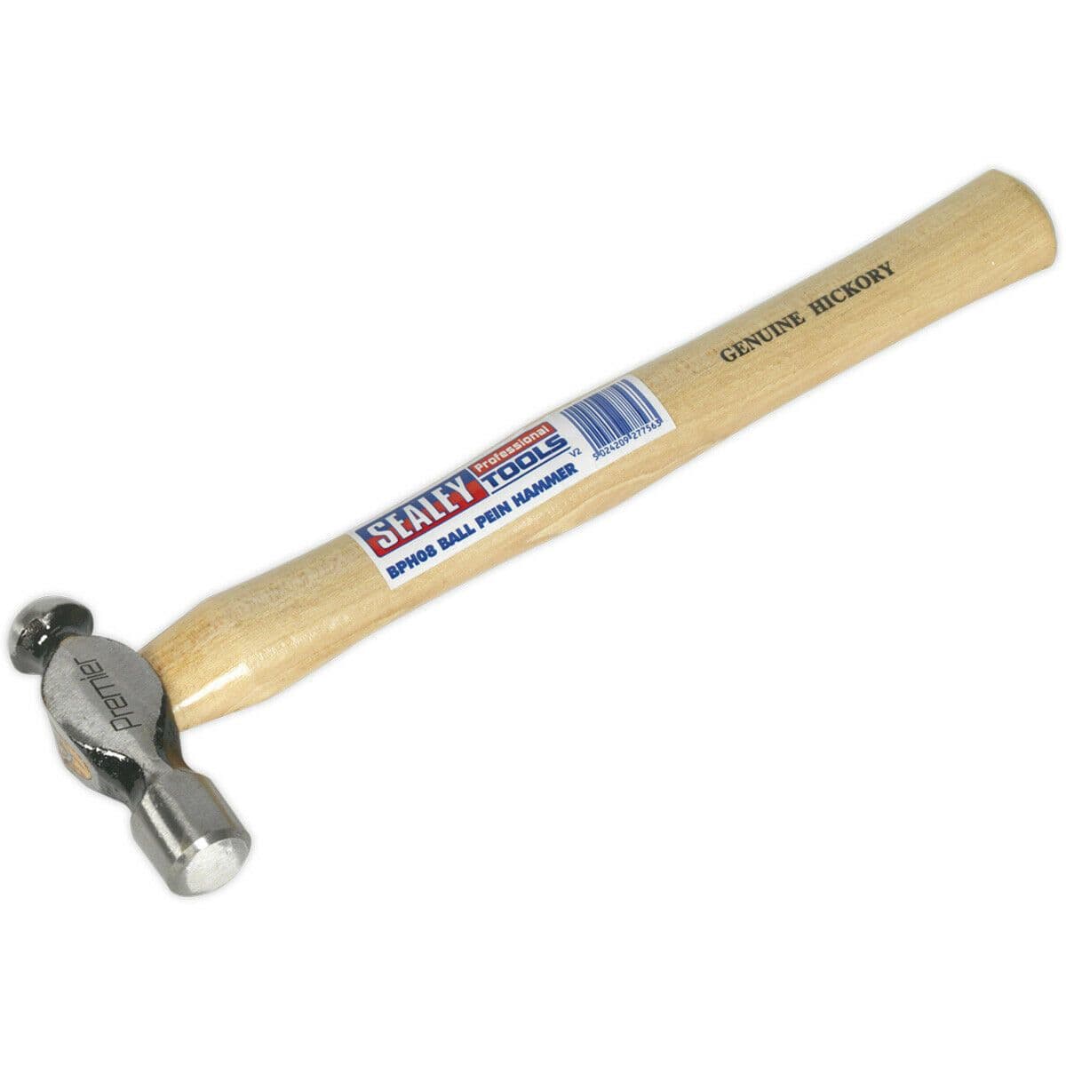 8oz Ball Pein Pin Hammer - Hickory Wooden Shaft - Drop Forged Carbon Steel