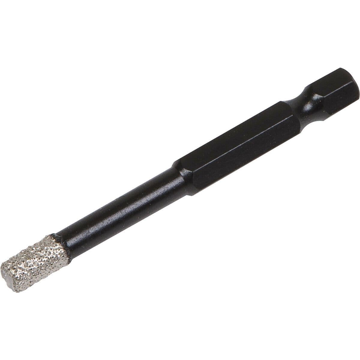 6mm Vacuum Brazed Diamond Drill Bit - Hex Shank - Suitable For Use With Drills