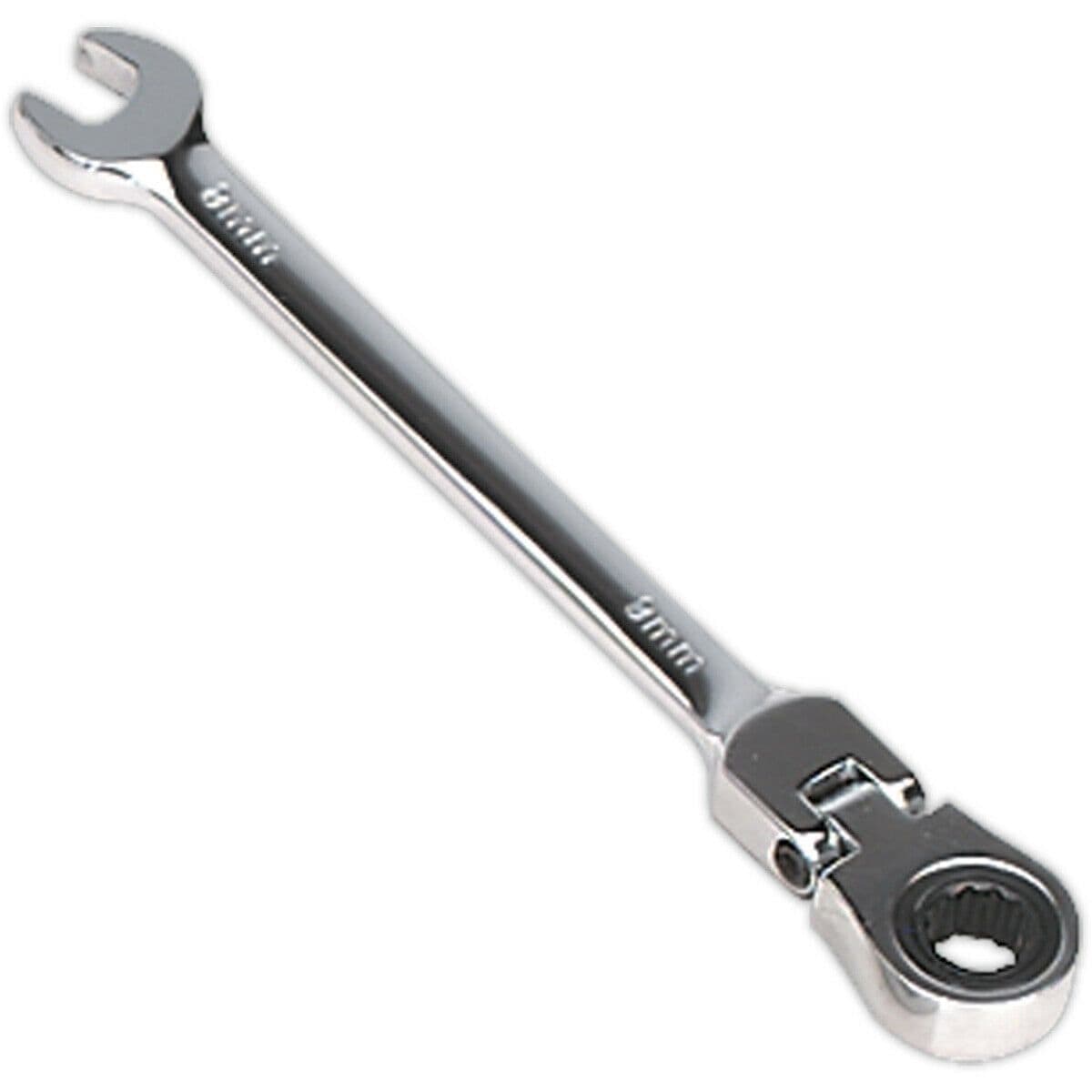 8mm Flexible Ratchet Combination Spanner Flexible Ring Head Chrome Vanadium