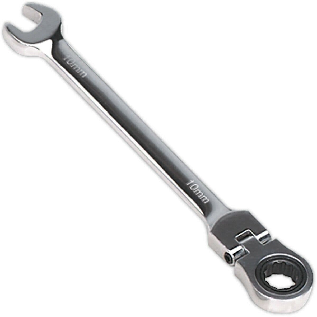 10mm Flexible Ratchet Combination Spanner Flexible Ring Head Chrome Vanadium