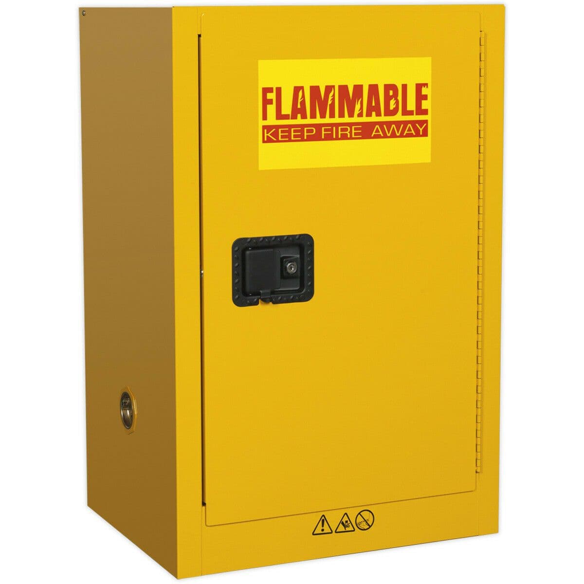 Flammable Substance Storage Cabinet 585mm x 455mm x 890mm 3 Point Key Lock