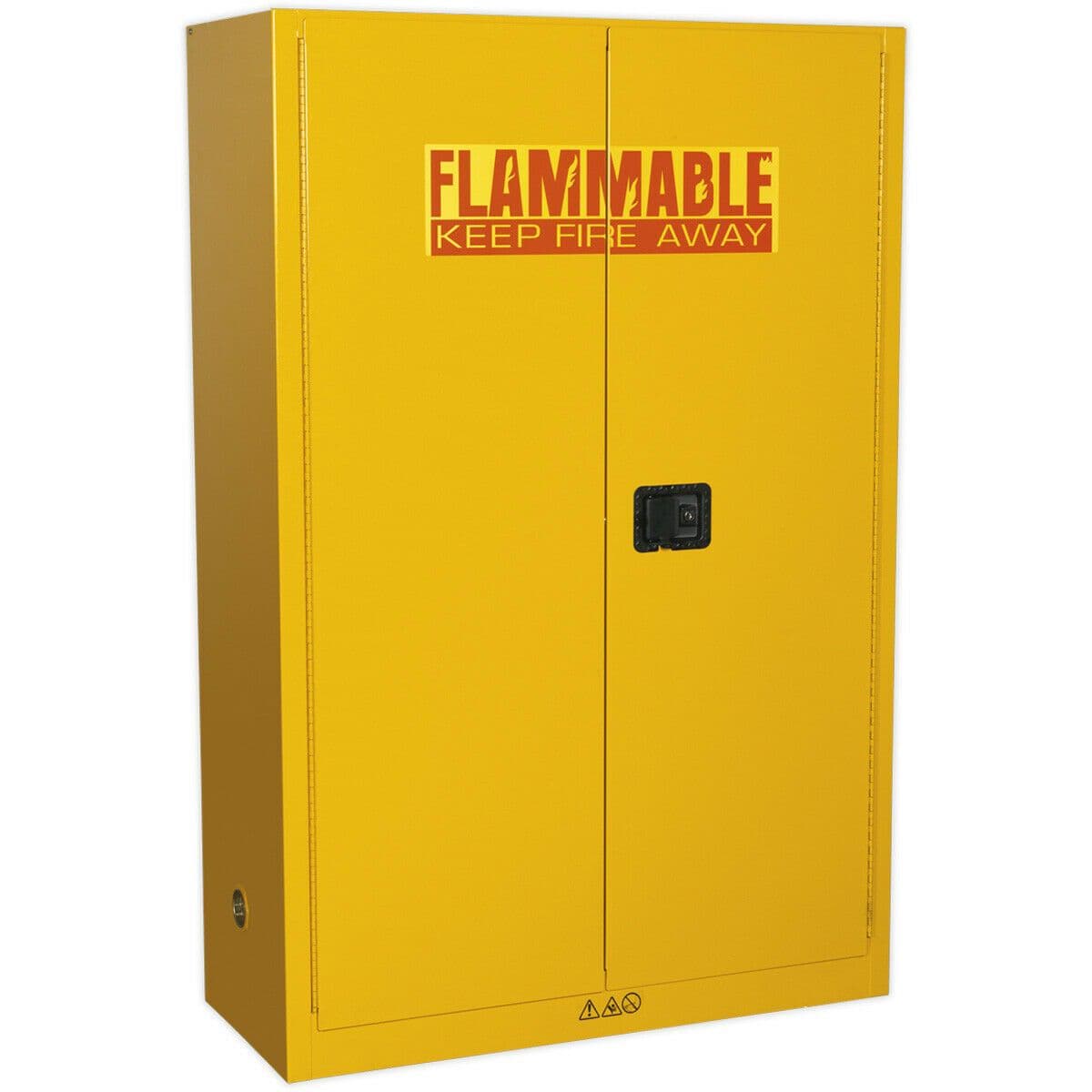 Flammable Substance Storage Cabinet 1095mm x 460mm x 1655mm 3 Point Key Lock