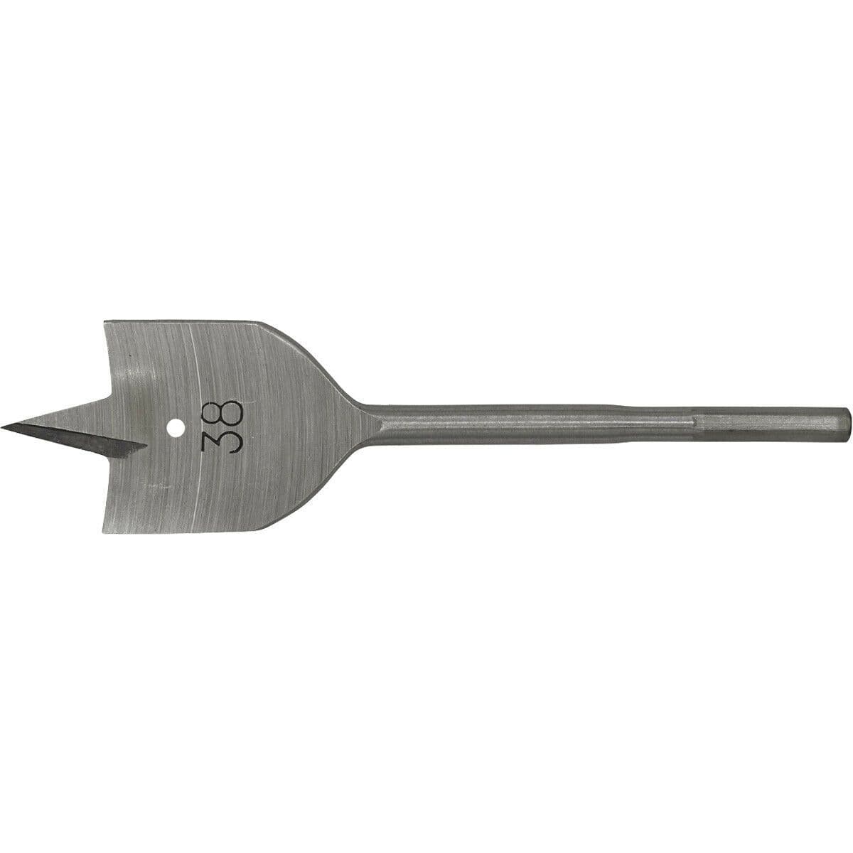 38 x 152mm Fully Hardened Wood Drill Bit Hex Shank High Performance Woodwork