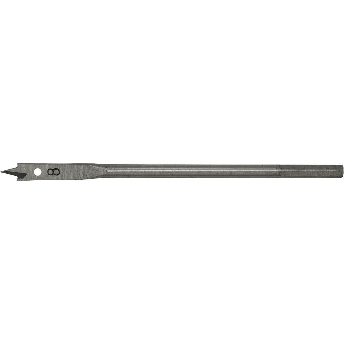8 x 152mm Fully Hardened Wood Drill Bit Hex Shank High Performance Woodwork