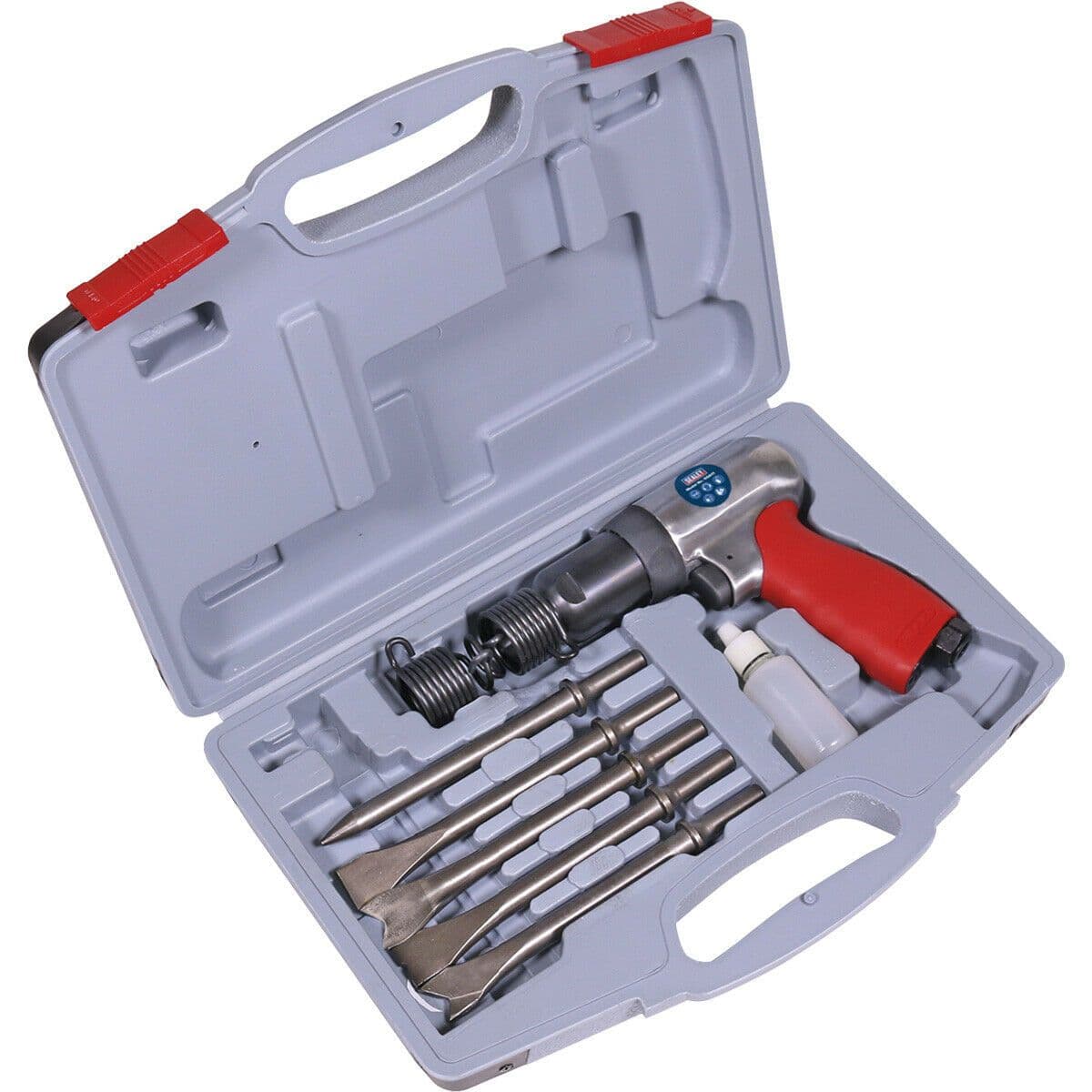 Long Stroke Air Hammer Kit 1 4" BSP Inlet Soft Grip Handle Exhaust