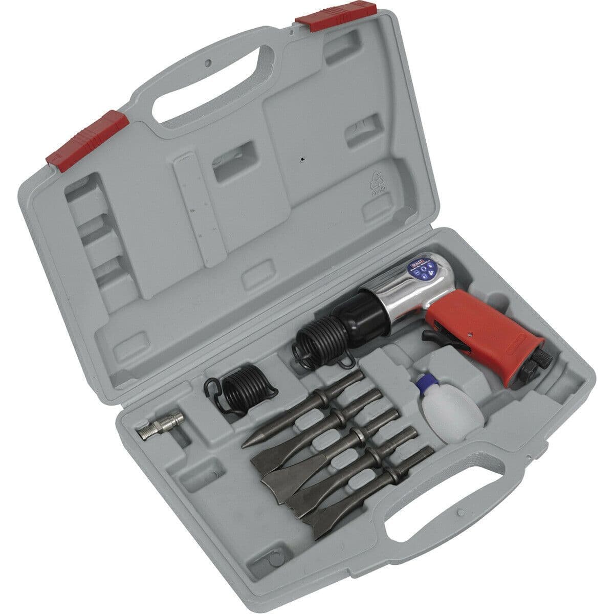 Medium Stroke Air Hammer Kit 1 4" BSP Inlet Soft Grip Handle Exhaust