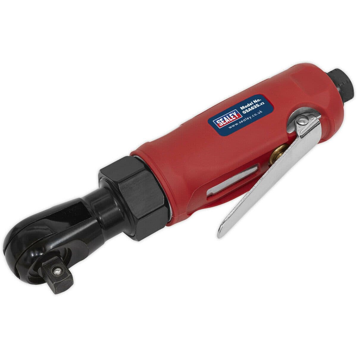 Compact Air Ratchet Wrench 3 8" Sq Drive 1 4" BSP Finger Operated Trigger