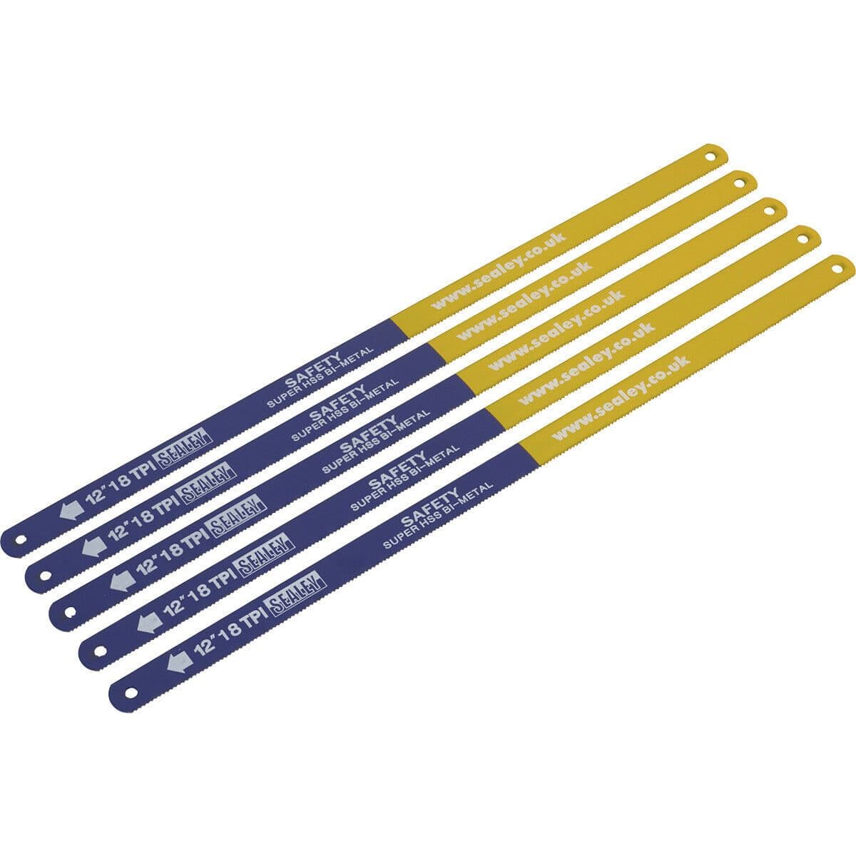 5 PACK 300mm Flexible Bi Metal HSS Hacksaw Blade 18 TPI Pitch Saw Power Tool