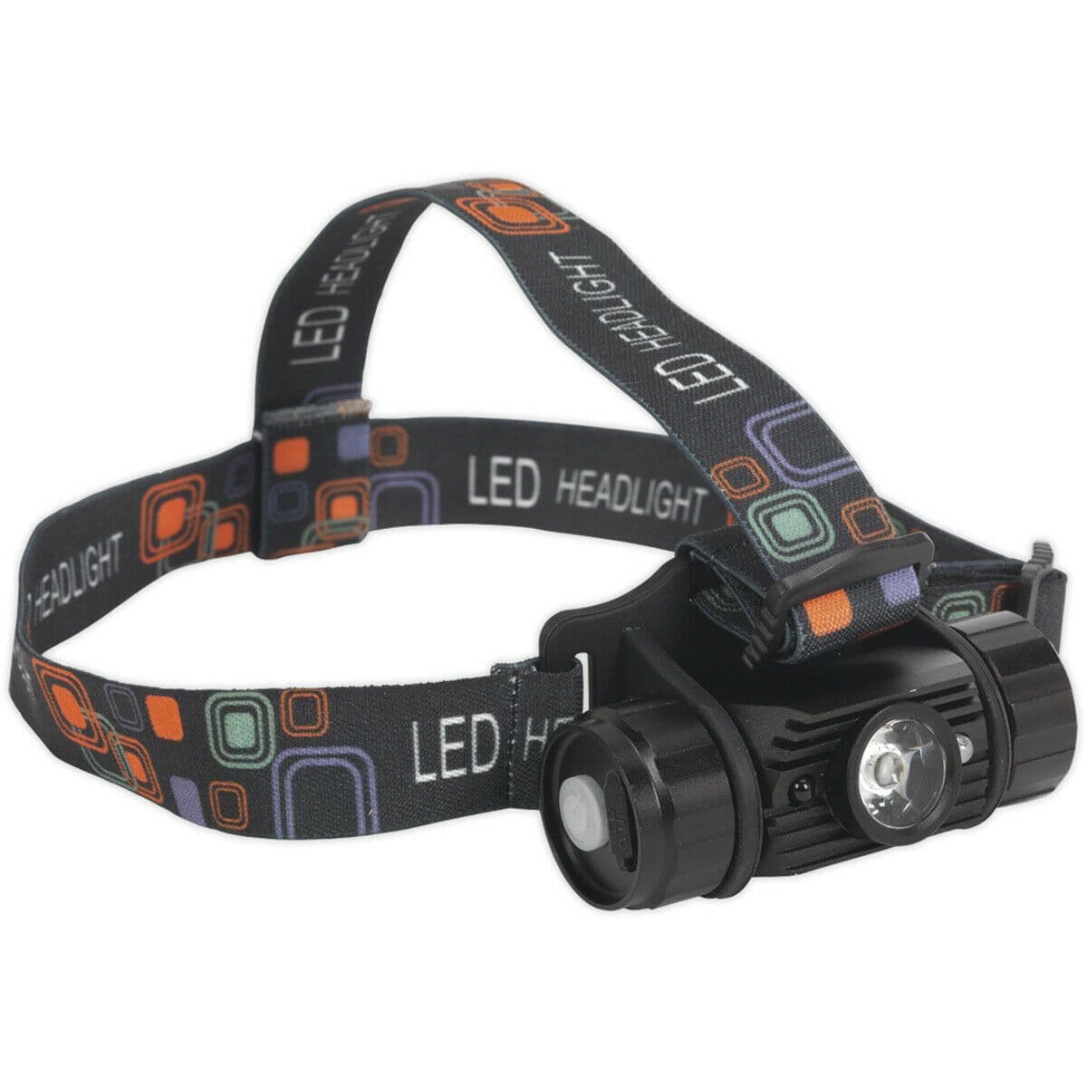 Rechargeable Head Torch Three Light Settings 3W LED Auto Sensor