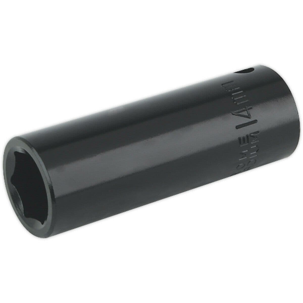 14mm Forged Deep Impact Socket - 3/8 Inch Sq Drive Chrome Vanadium Wrench Socket