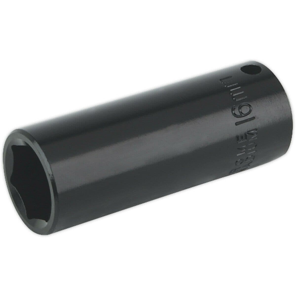 16mm Forged Deep Impact Socket - 3/8 Inch Sq Drive Chrome Vanadium Wrench Socket