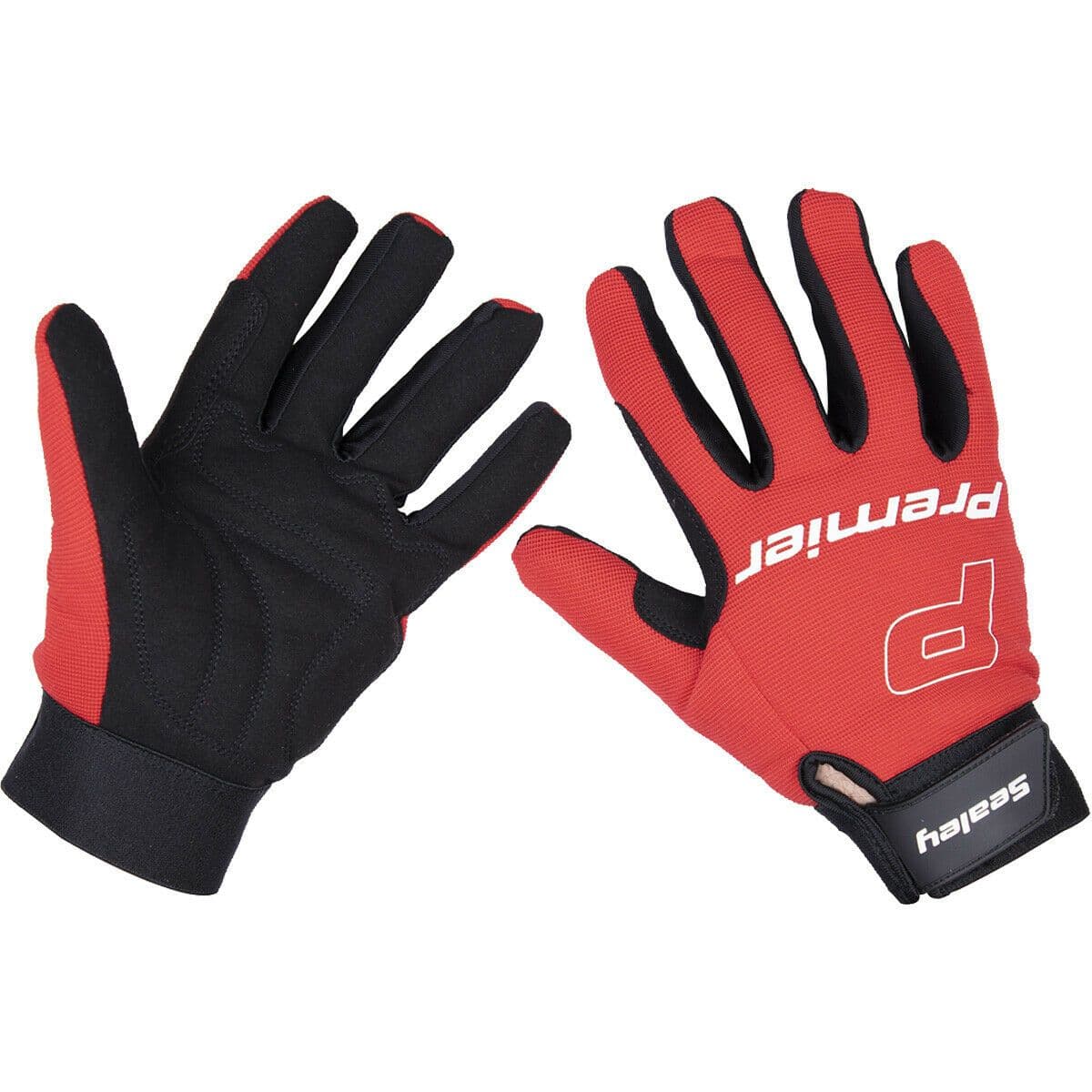 PAIR Padded Mechanics Gloves Washable Workshop Power Tool Gloves