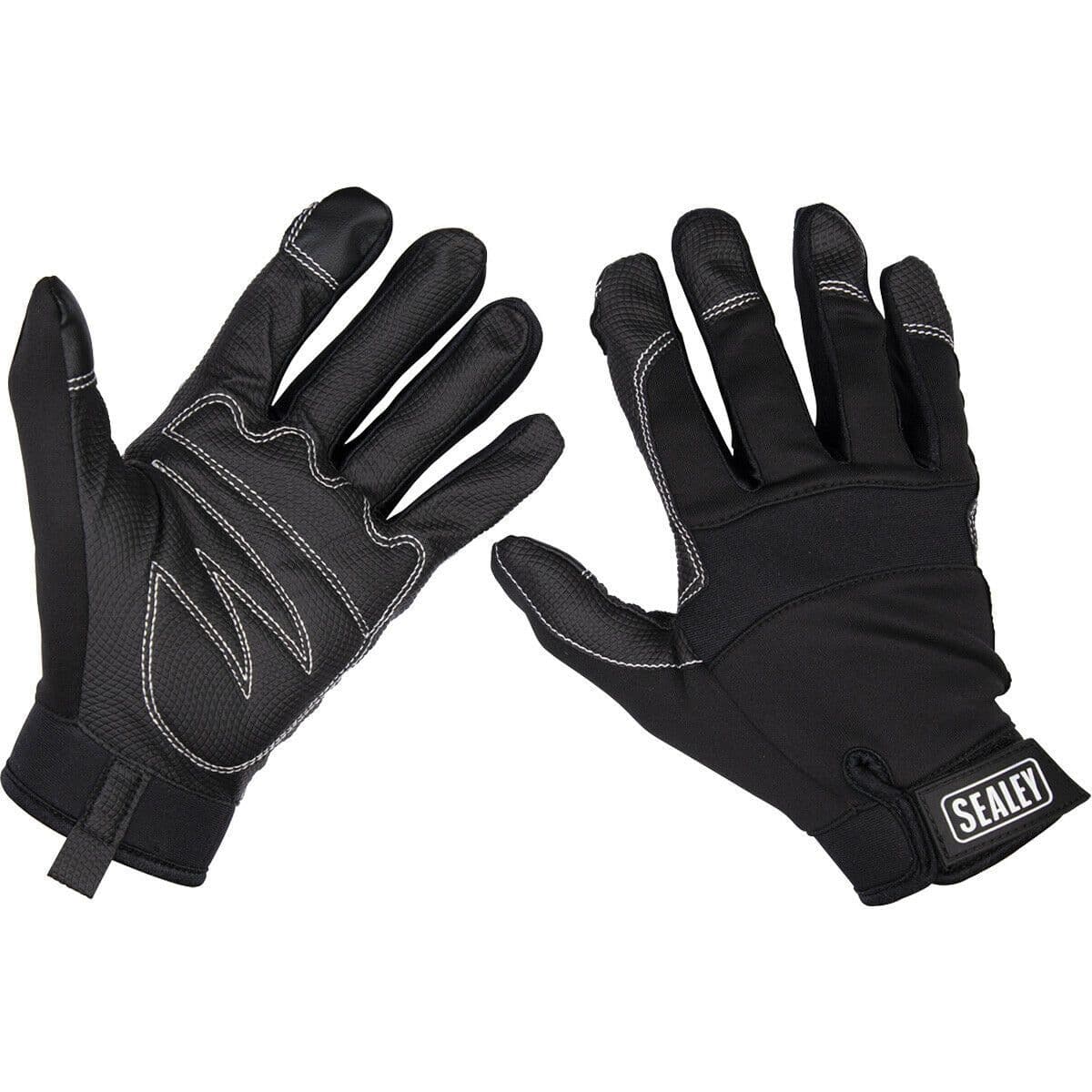 PAIR Light Palm Mechanics Gloves Large Touchscreen Index Fingertip