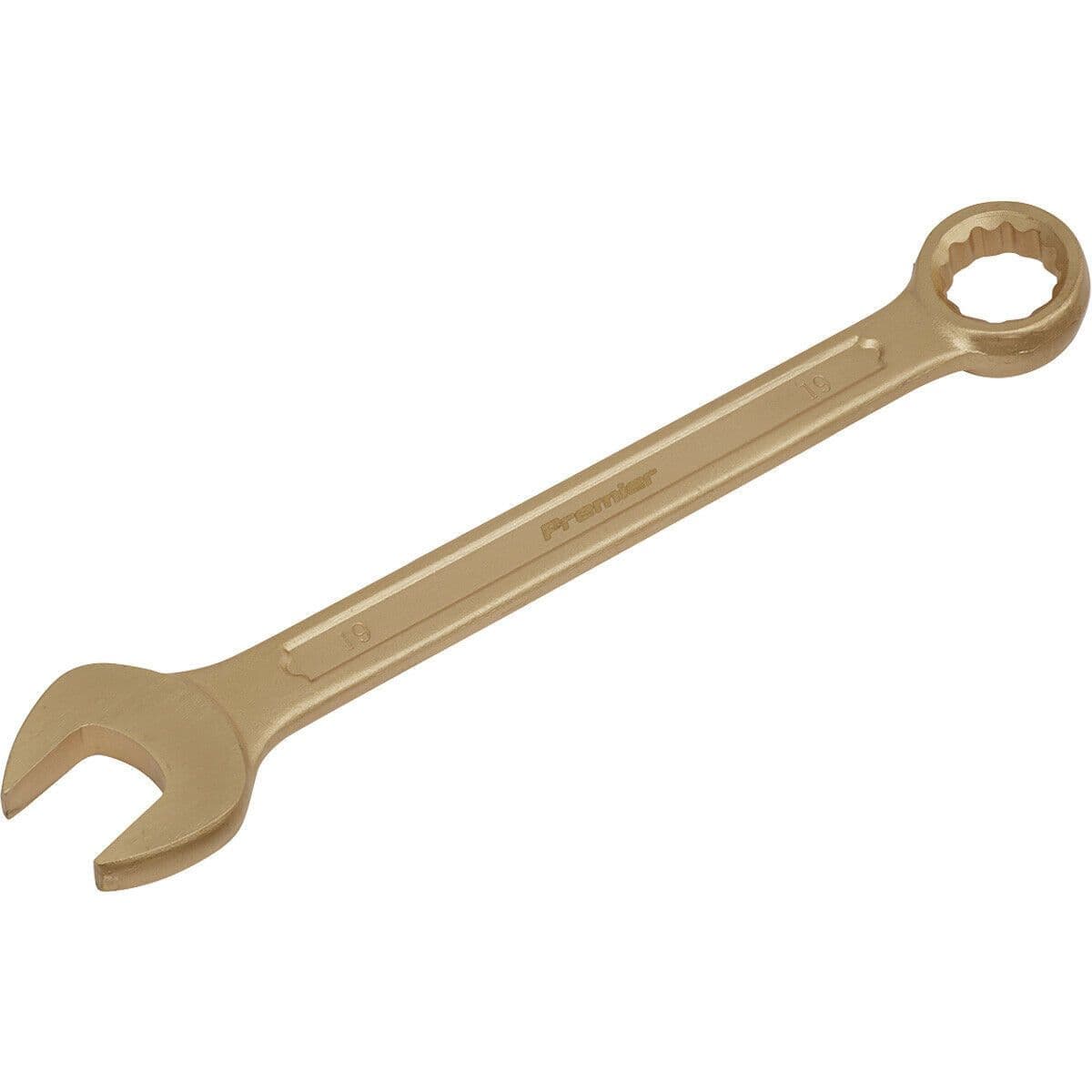 19mm Non Sparking Combination Spanner Open End & 12 Point WallDrive Ring