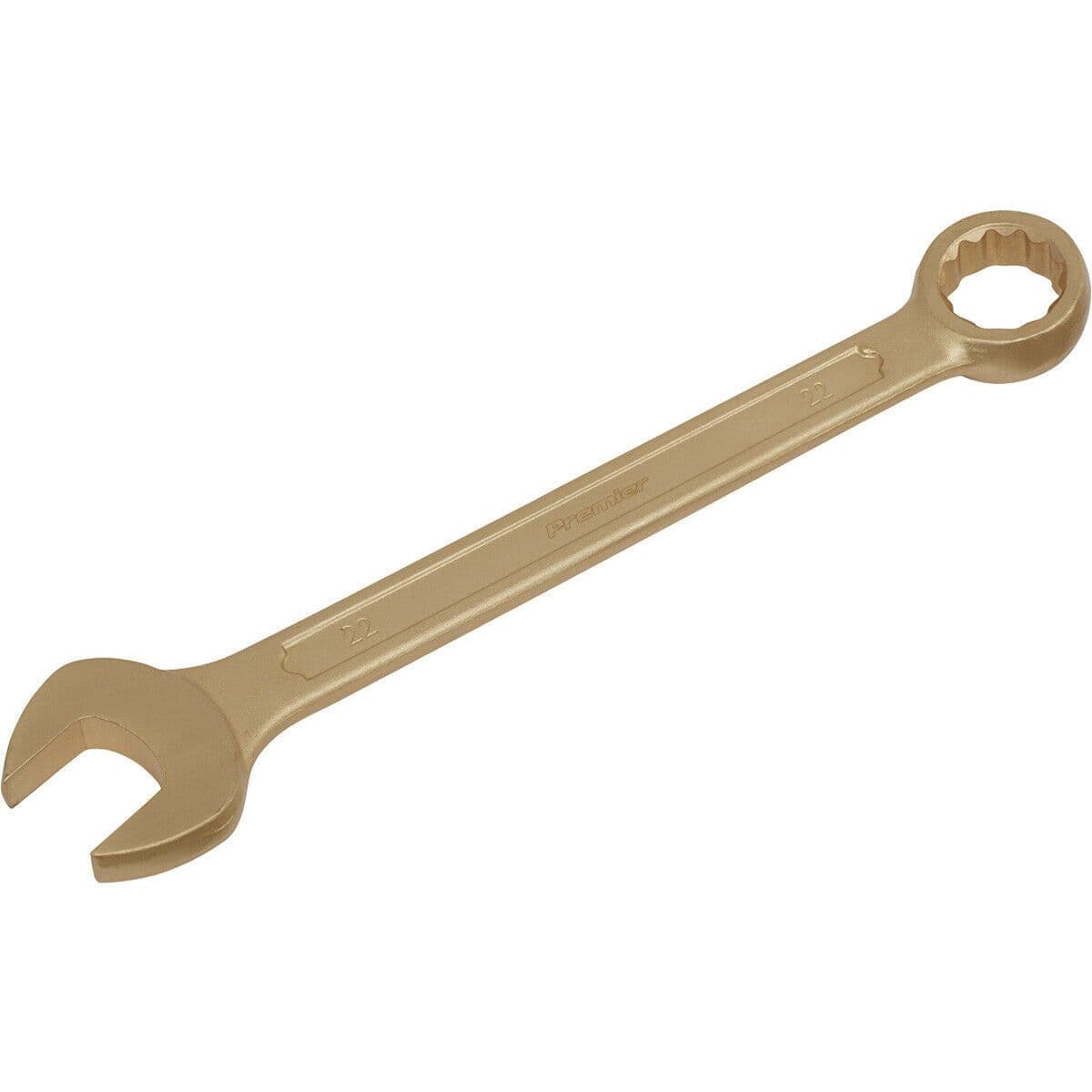 22mm Non Sparking Combination Spanner Open End & 12 Point WallDrive Ring