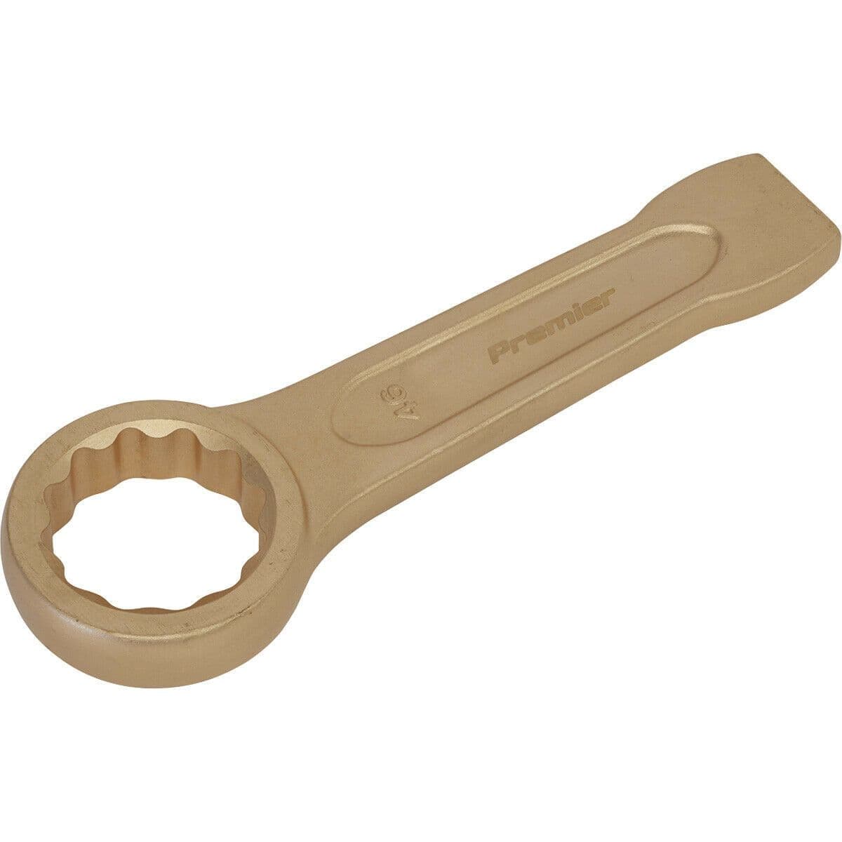 46mm Ring End Slogging Spanner Non Sparking Short Profile Striking End