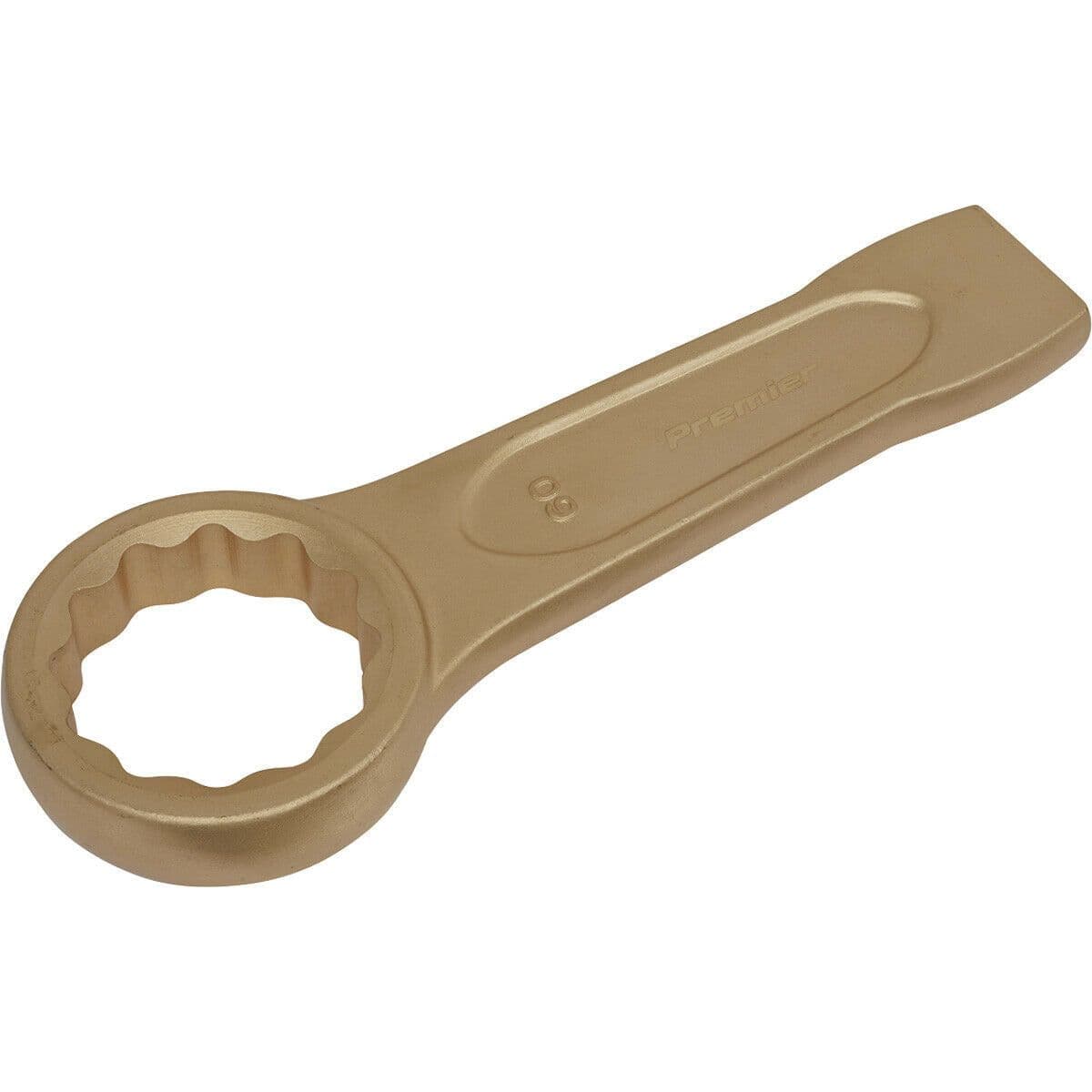60mm Ring End Slogging Spanner Non Sparking Short Profile Striking End