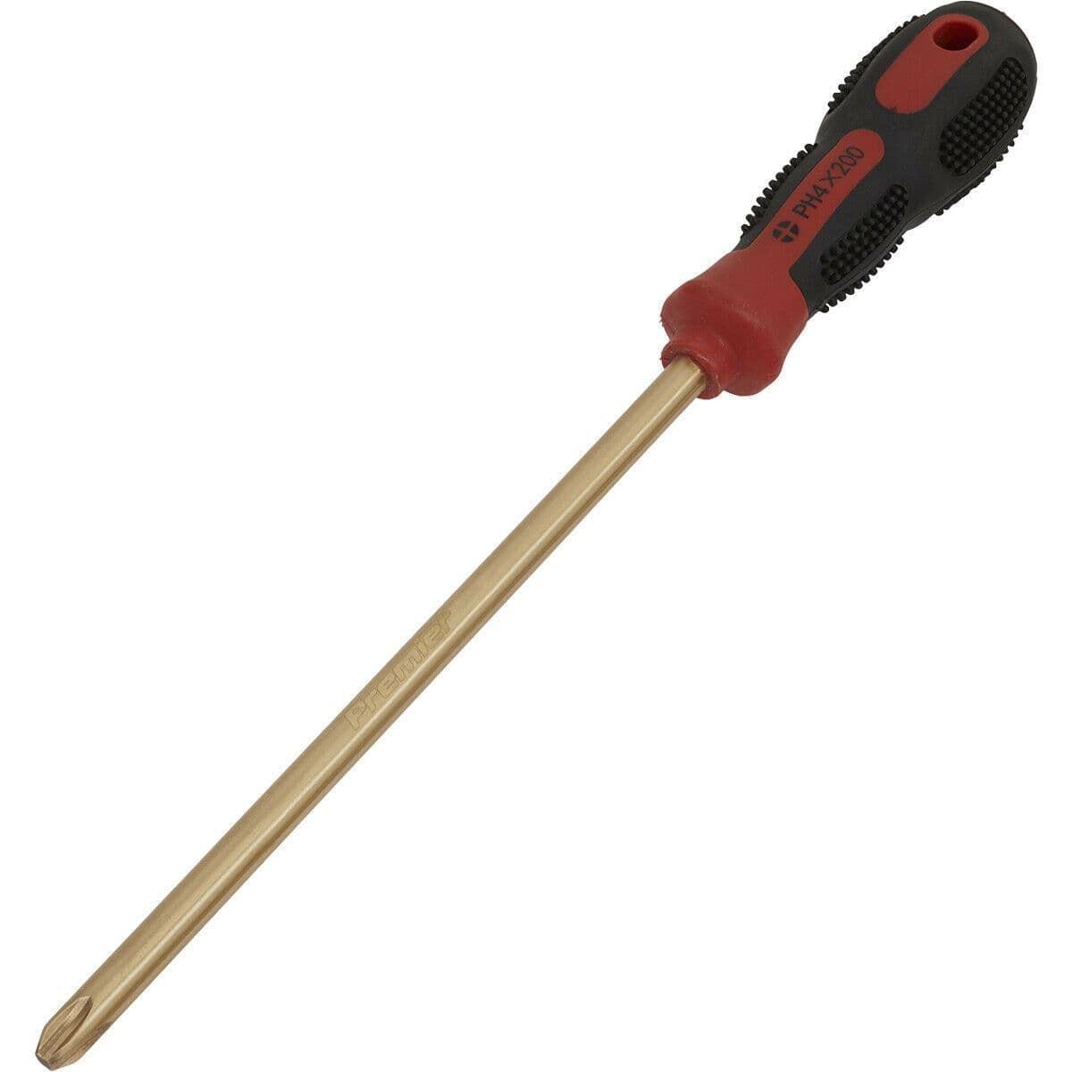 Non Sparking Phillips Screwdriver #4 x 200mm Soft Grip Handle Die Forged