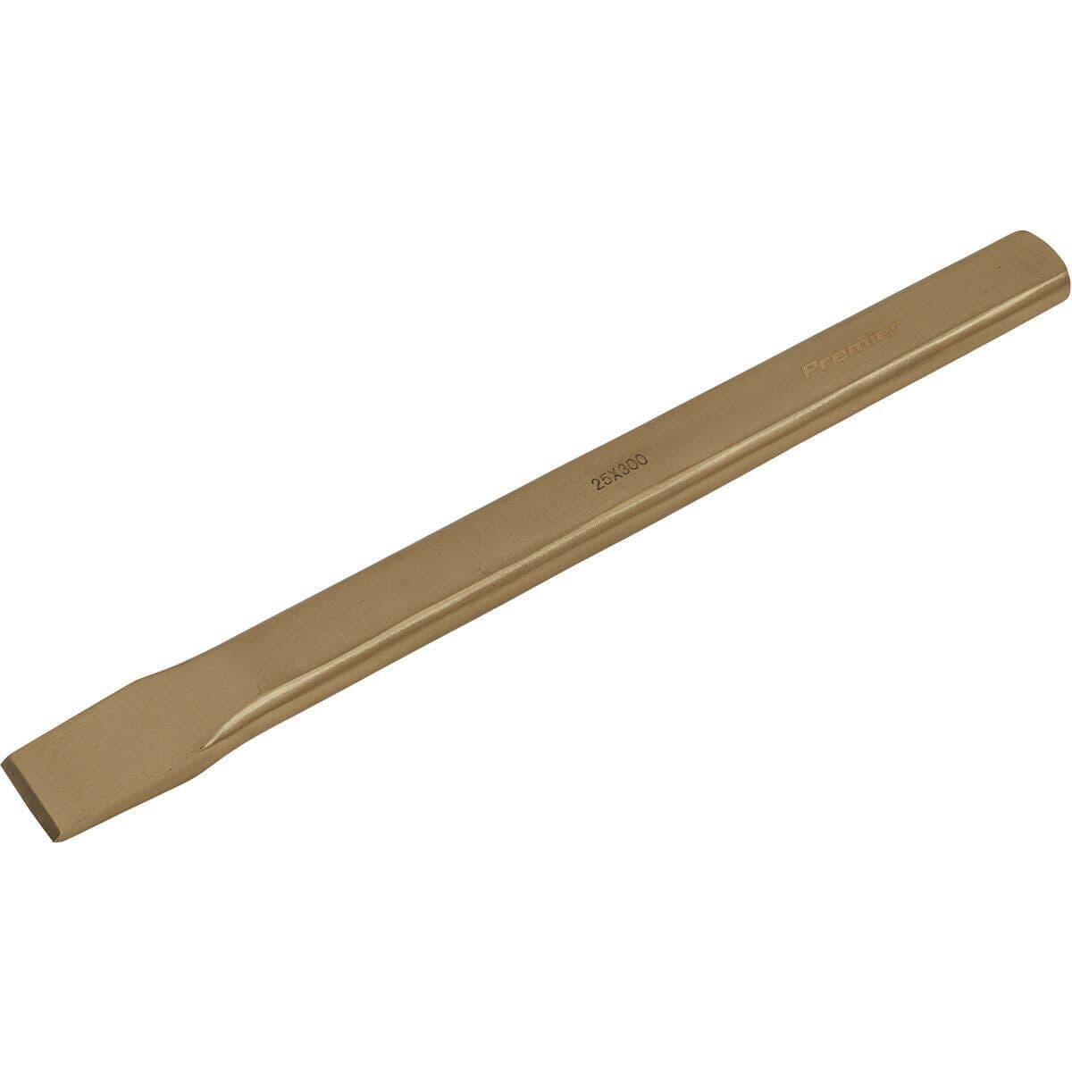 Non Sparking Flat Chisel 25mm x 300mm Precision Cast Beryllium