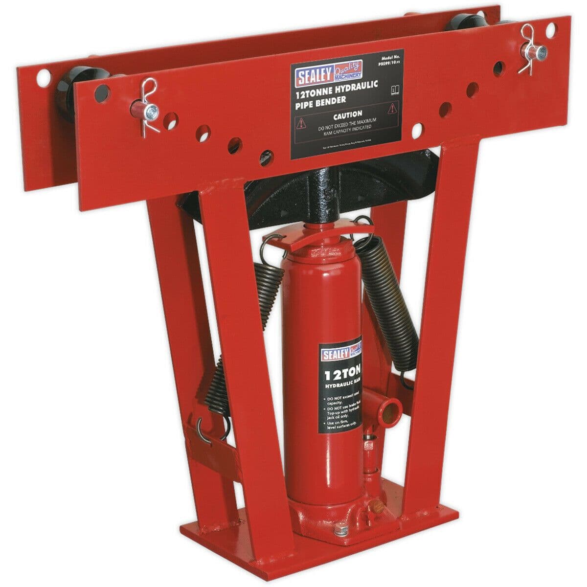 12 Tonne Hydraulic Pipe Bender Floor Standing Steel Chassis Gas & Air Pipes