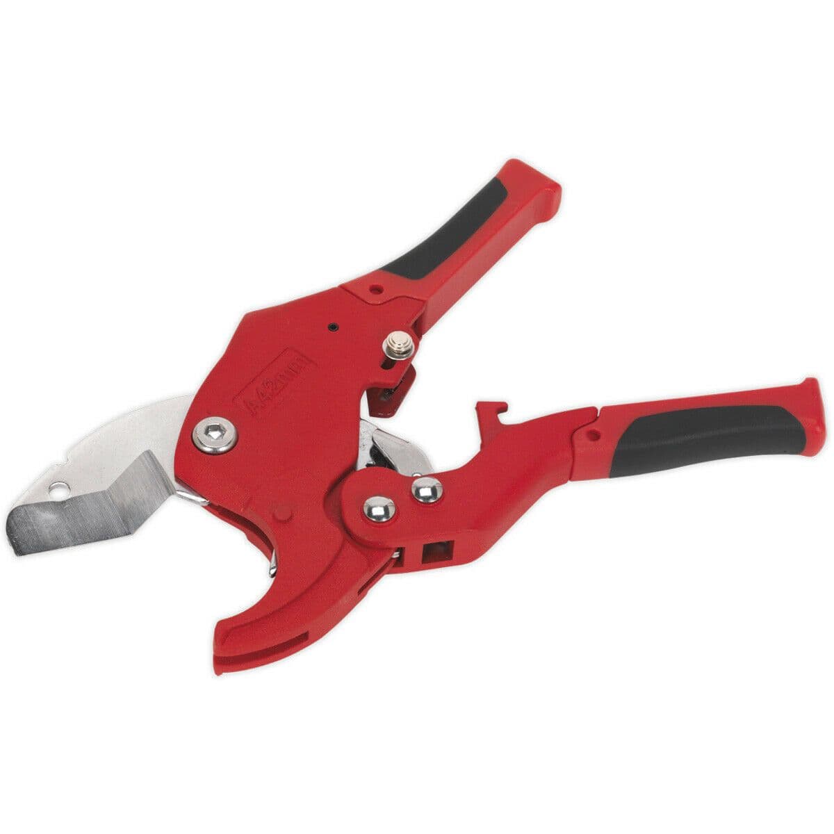 Ratcheting Plastic Pipe Cutter 6mm to 42mm Capacity Quick Release Mechanism