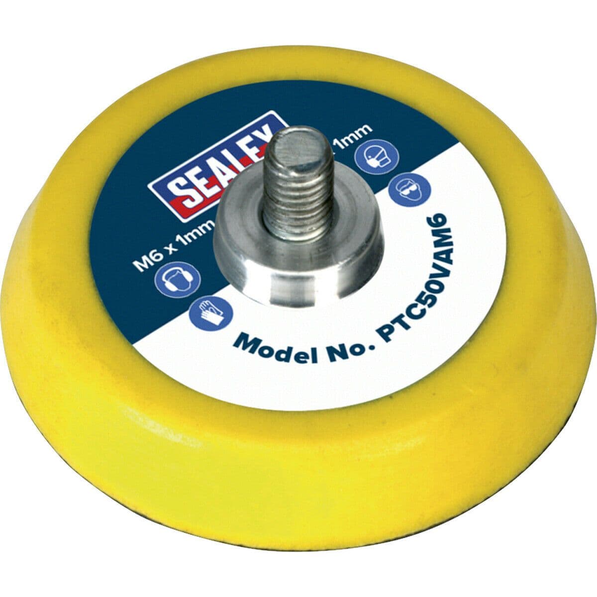 50mm Hook Loop Backing Pad M6 x 1mm Thread Angle Grinder Backing Disc