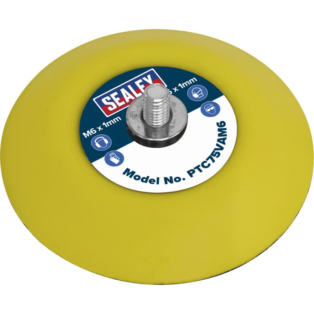 71mm Hook Loop Backing Pad M6 x 1mm Thread Angle Grinder Backing Disc