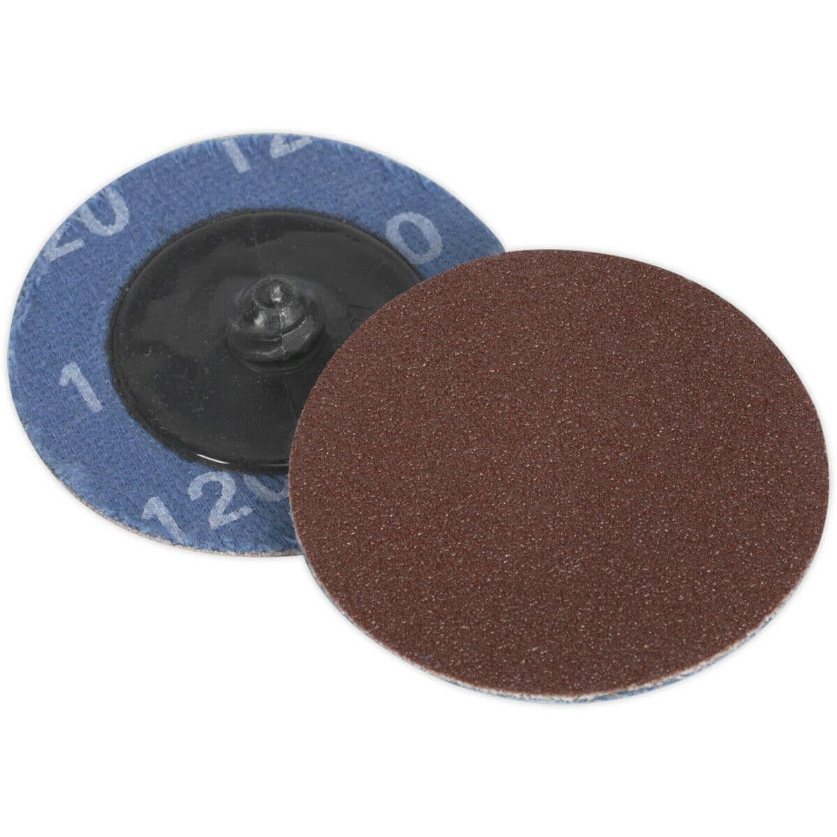 10 PACK 50mm Quick Change Mini Sanding Discs 120 Grit Aluminium Oxide Sheet