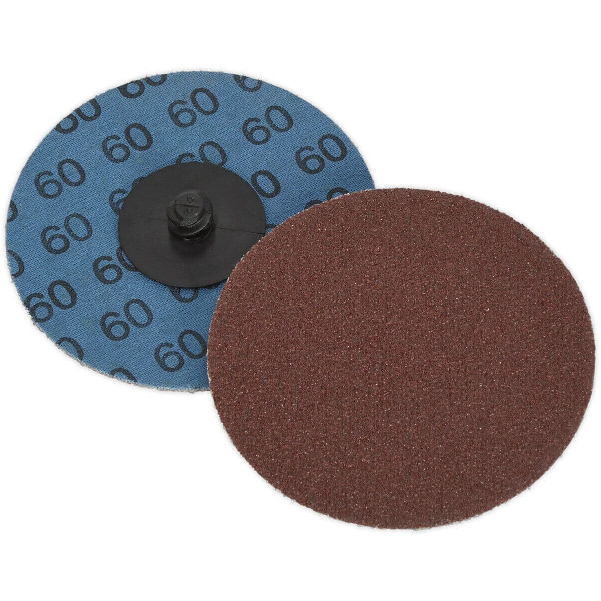 10 PACK 75mm Quick Change Mini Sanding Discs 60 Grit Aluminium Oxide Sheet
