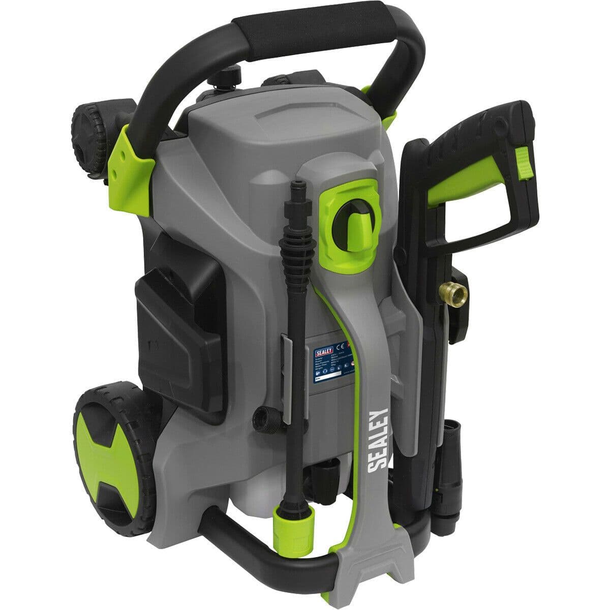 Pull Along Pressure Washer Total Stop System 140bar 1800W Motor