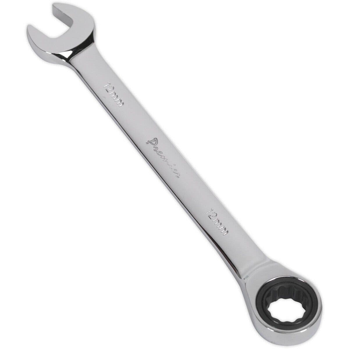 12mm Ratchet Combination Spanner - Chrome Vanadium Steel - 72 Tooth Ratchet Ring