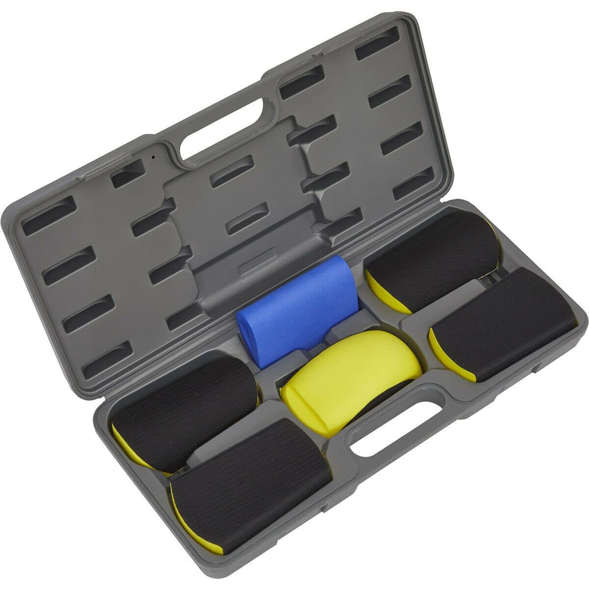 6 Piece Hook Loop Sanding Block Kit Hook Loop Surfaces Resilient