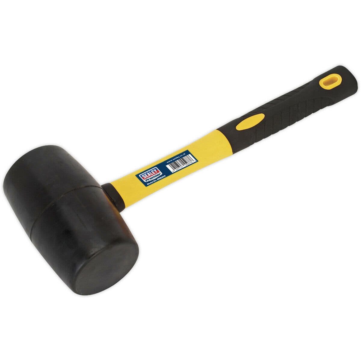 2lb Rubber Mallet - Fibreglass Shaft - General Purpose Hammer - DIY Tool Camping