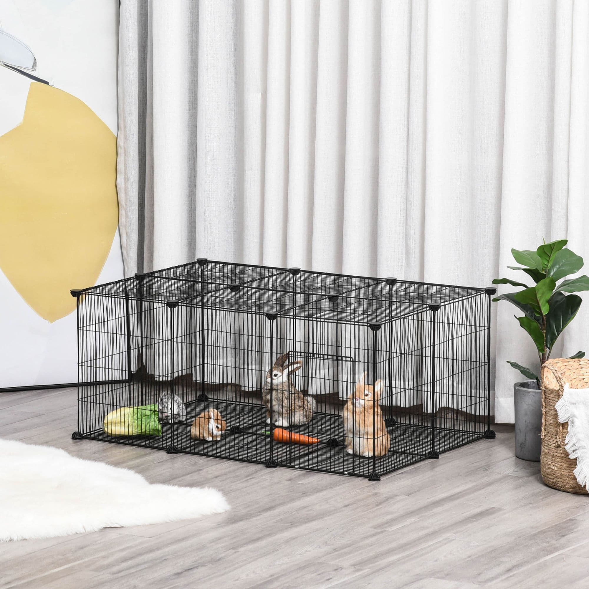 Metal Small Animal Cage 22 Piece withDoor for Bunny Chinchilla Hedgehog