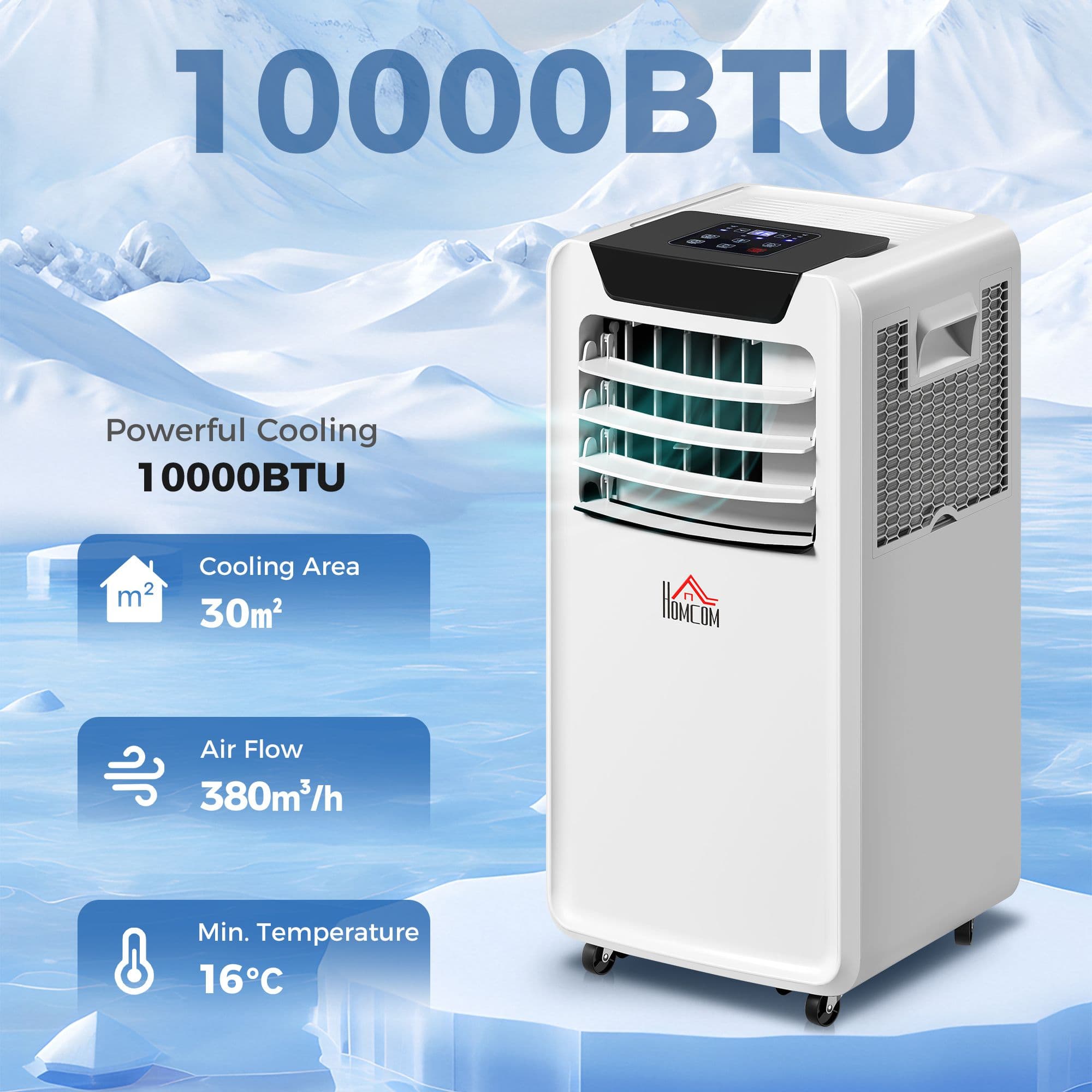 10000 BTU Mobile Portable Air Conditioner Ac Unit with RC
