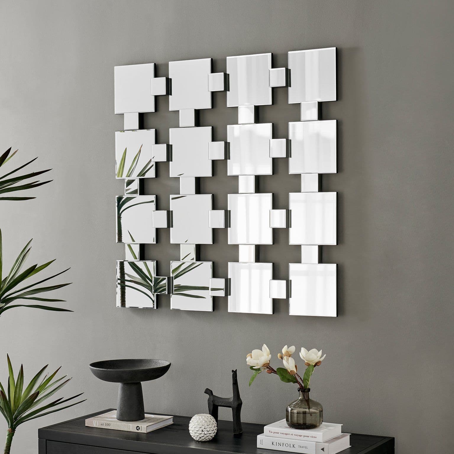 Loki Statement Square Grid Large Wall Mirror