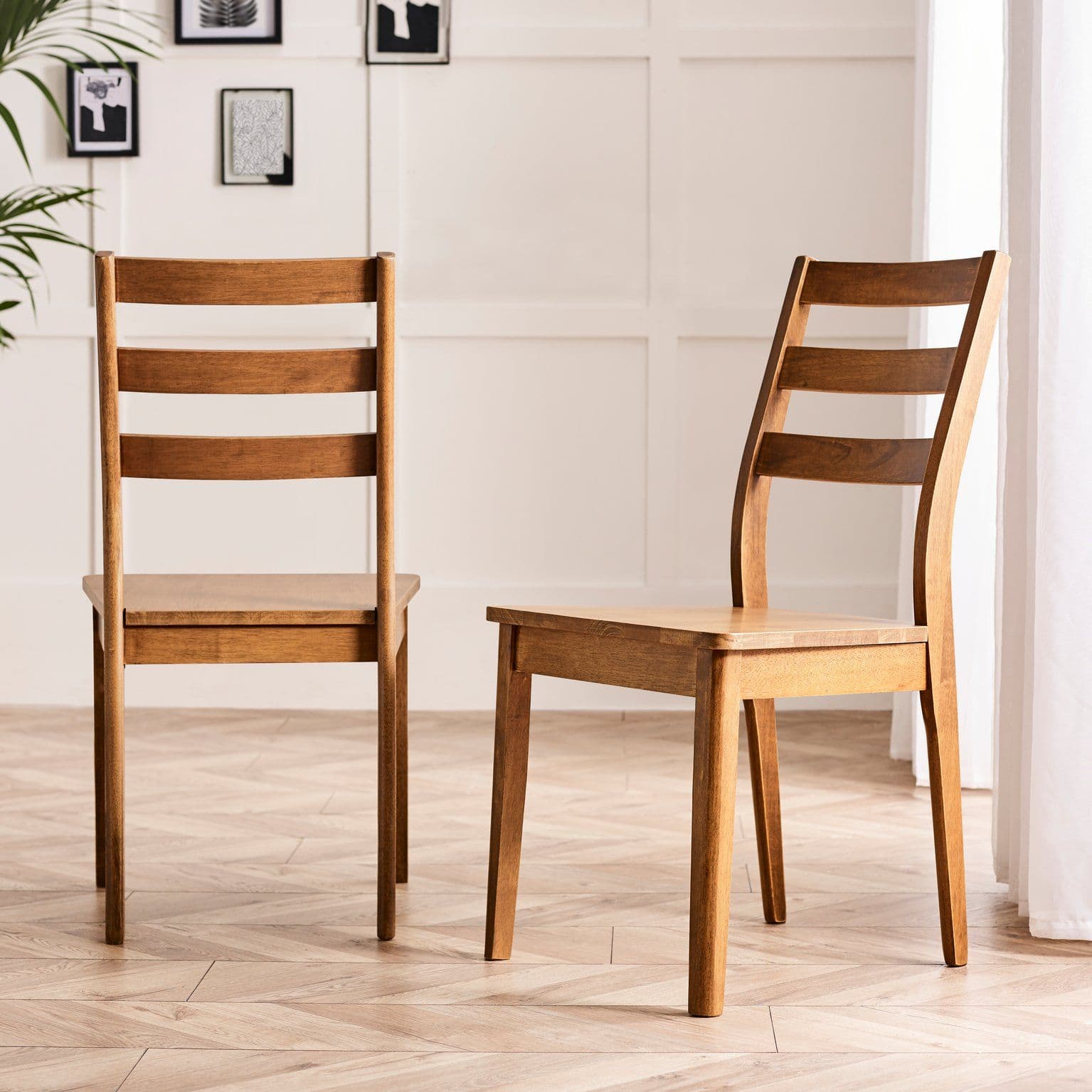 Set 2 Lynton Wooden Dining Chairs