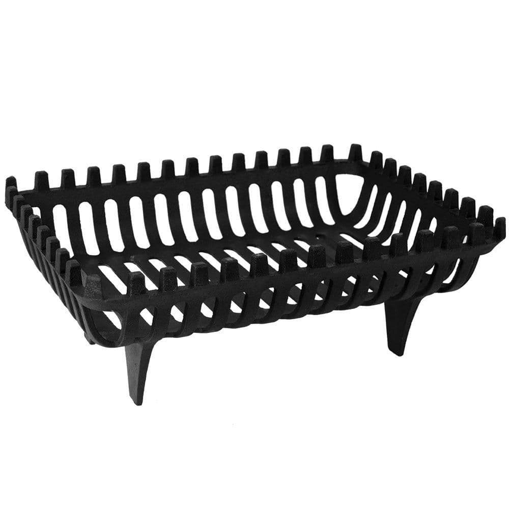 Fire Vida Cast Iron Log Basket Indoor Outdoor Storage 190 x 460 x 320 mm
