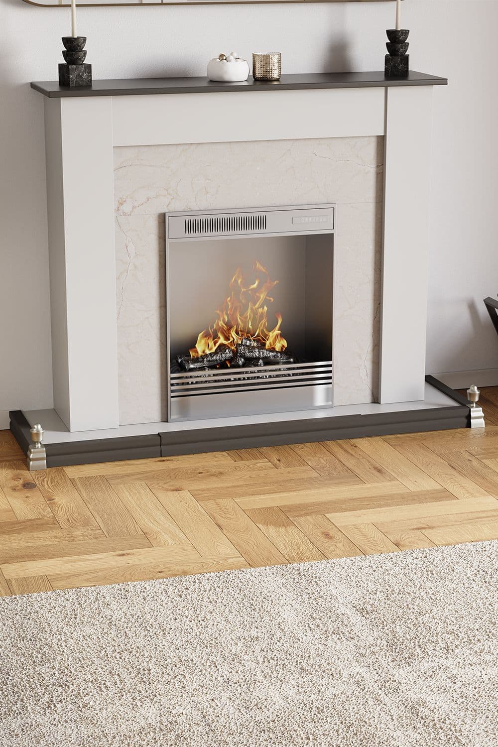Fire Vida Fire Fender Fireplace Surround Adjustable 830 1440 mm