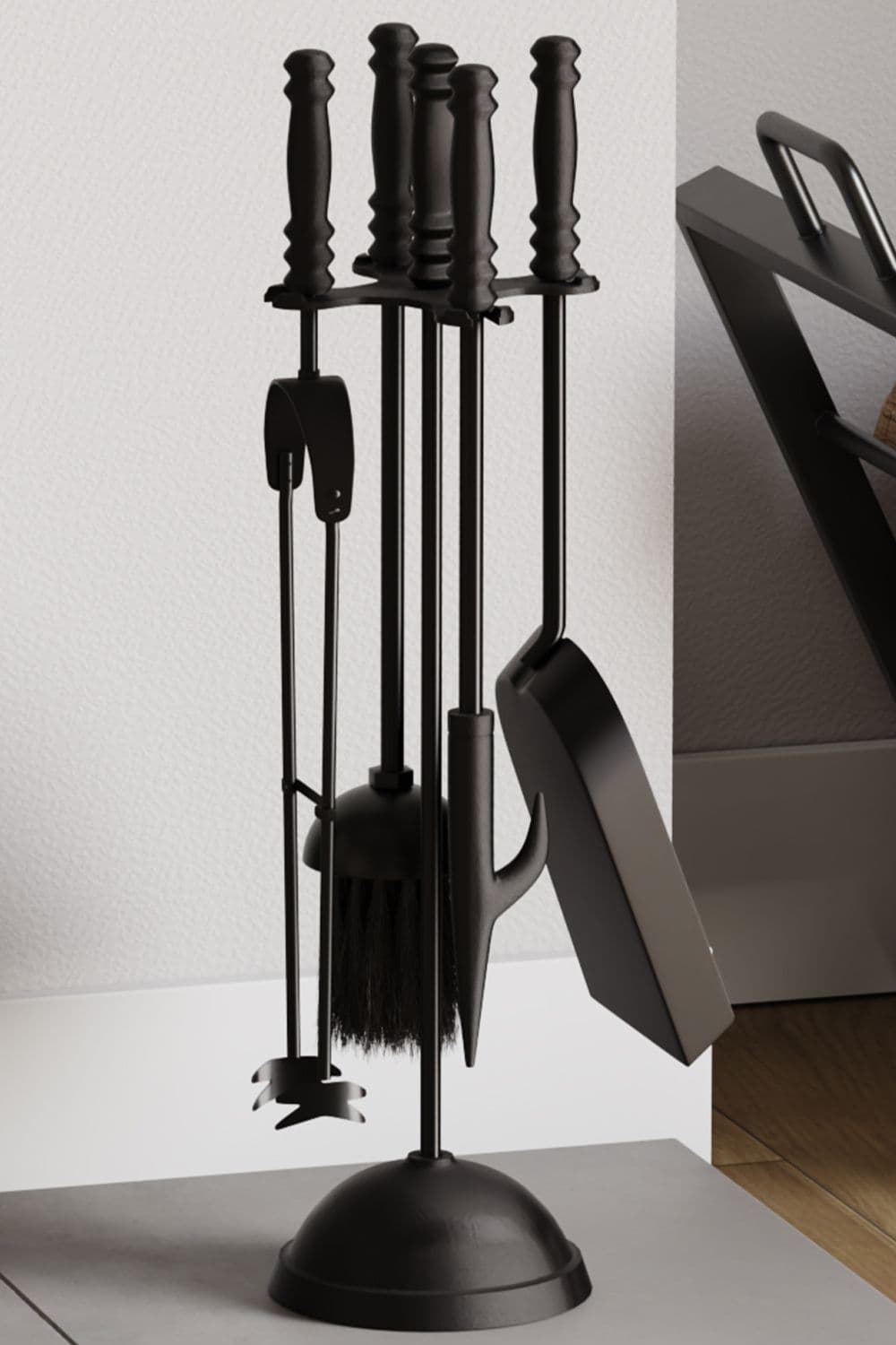 Fire Vida 5 Piece Malham Companion Set Indoor Outdoor Fireplace Tool Set