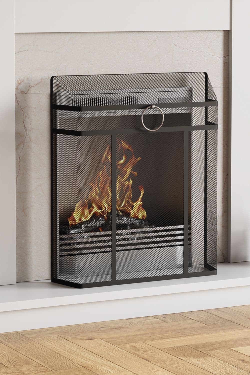 Fire Vida Octon Fire Guard 28 Inch Fireplace Shield Protector