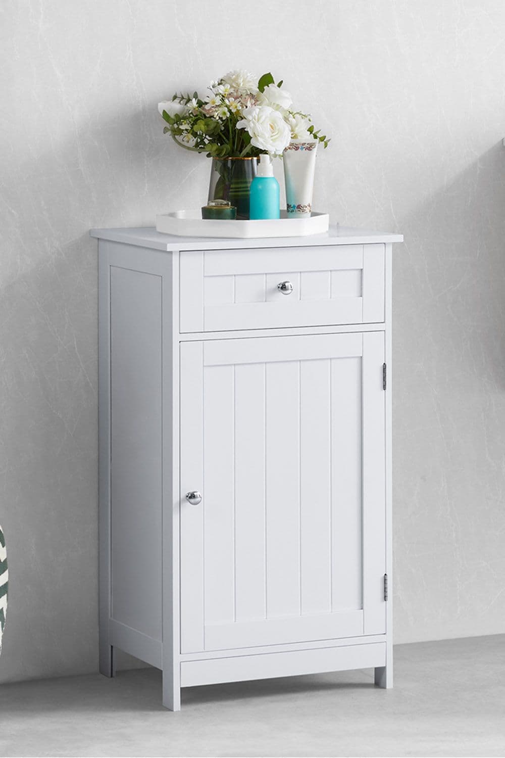 Bath Vida Priano 1 Door 1 Drawer Freestanding Cabinet Bathroom Storage