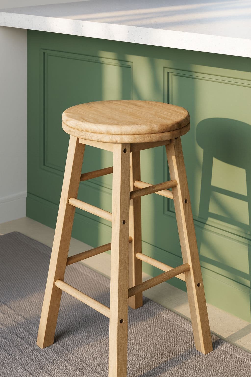 Chef Vida Wooden Revolving Bar Stool Kitchen Bar Dining Furniture