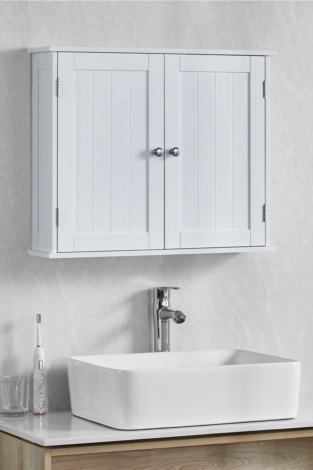 Bath Vida Priano 2 Door Wall Cabinet Shelves Bathroom Storage